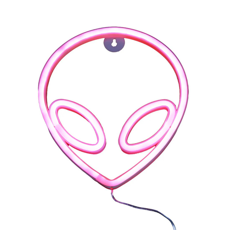 Led Neon Alien Shape - Pink - إضاءة